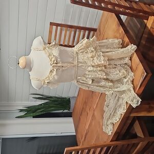 Widow Seductive Silence Lace Midi Dress  Vitage Look.  Sexy Sz Xl